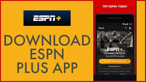 Click to install ESPN from the search results. . Espn plus app download